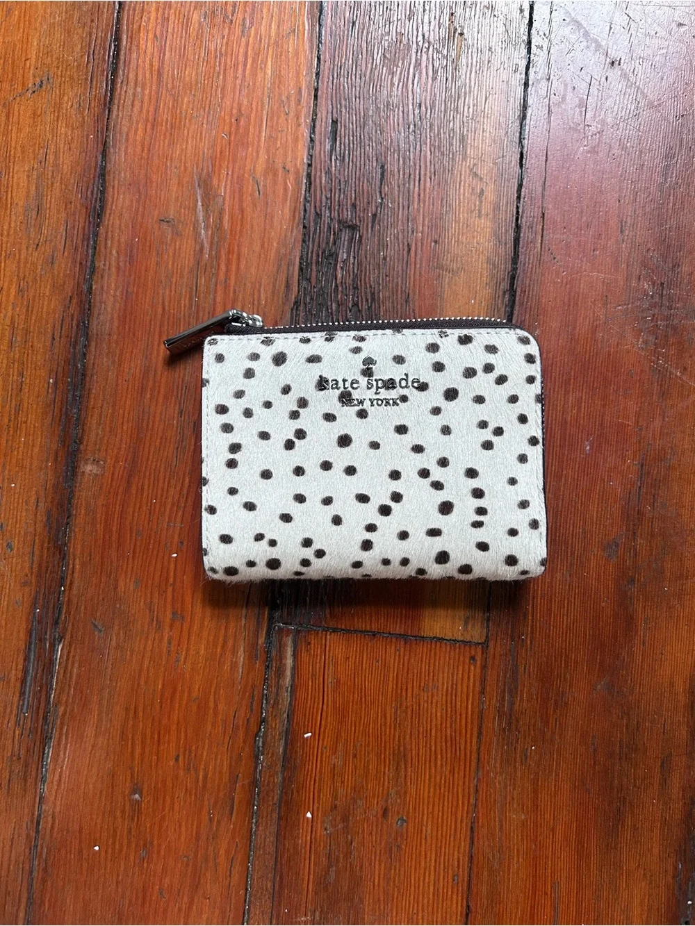 kate spade Haircalf Small L-zip Wallet